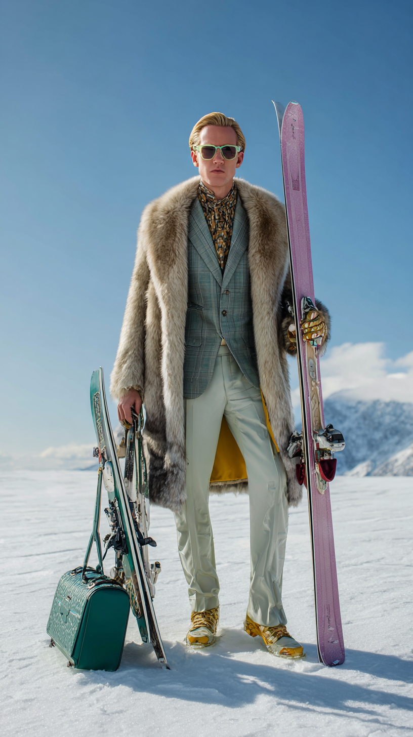 Luxury ski fashion editorial