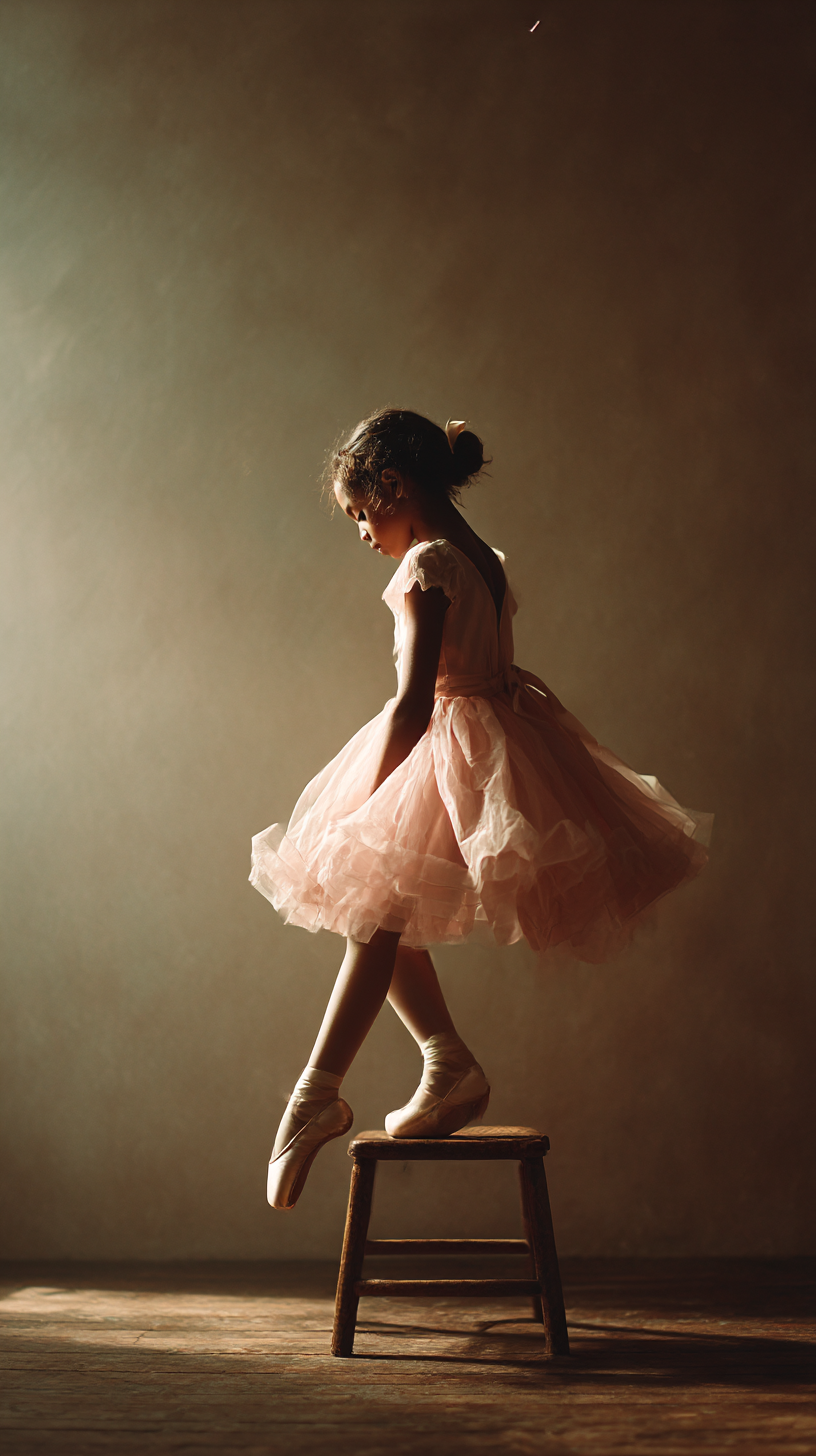 Fine-art portrait — young ballerina