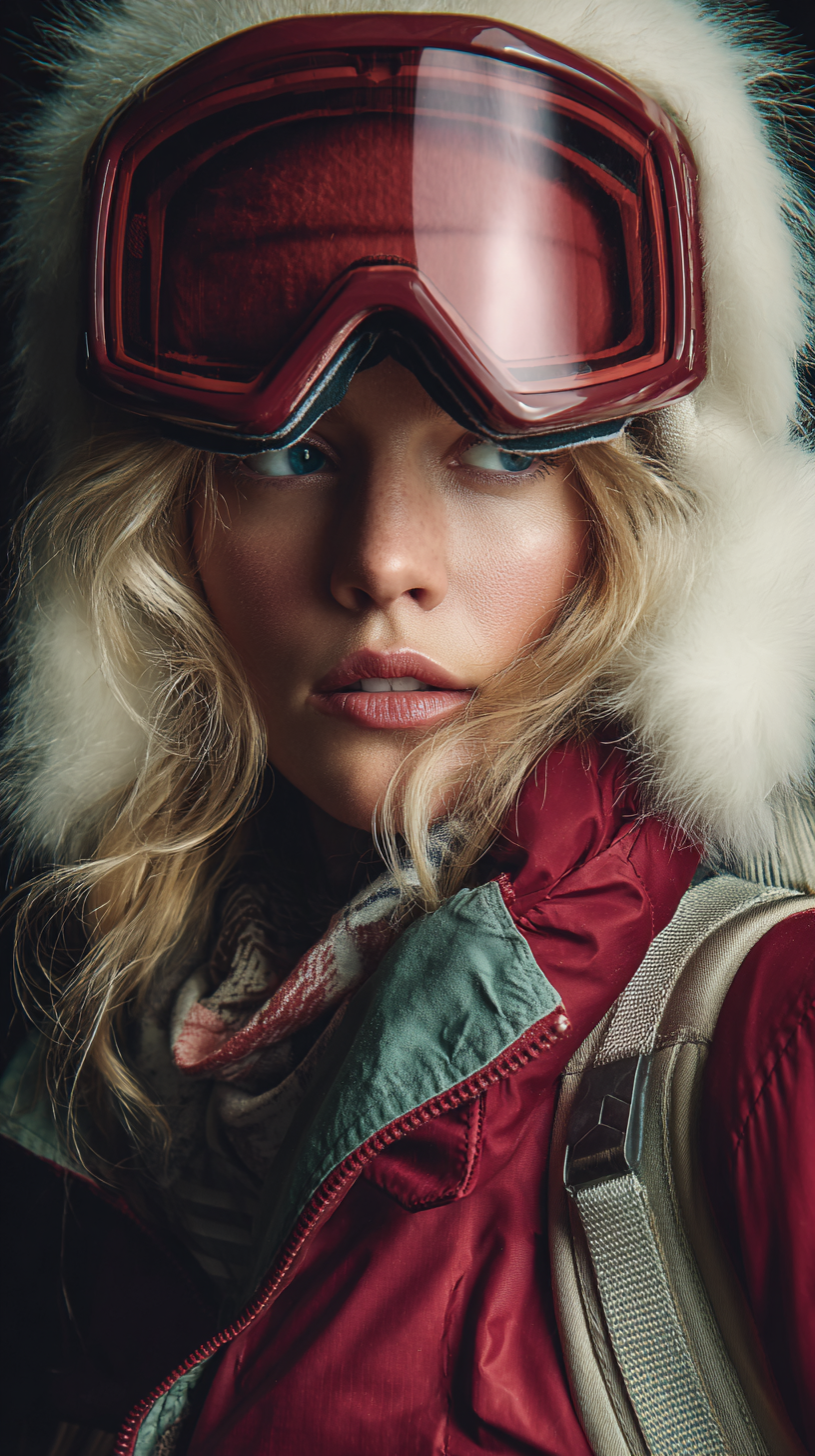 Editorial fashion portrait — winter
